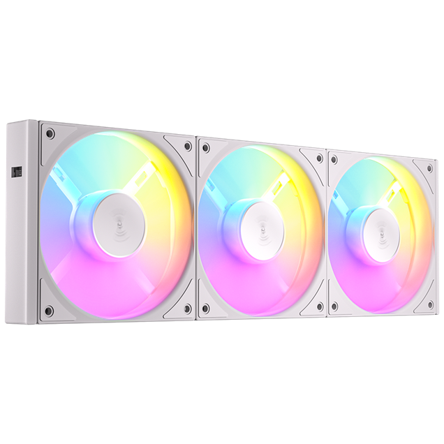 Antec Connect C120 ARGB Reverse 120mm White Fan - Triple Pack